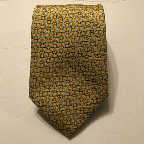 SALVATORE FERRAGAMO MEN'S NEW 100%SILK NECK TIEWIDTH: 3 1/2"LENGTH: 59"